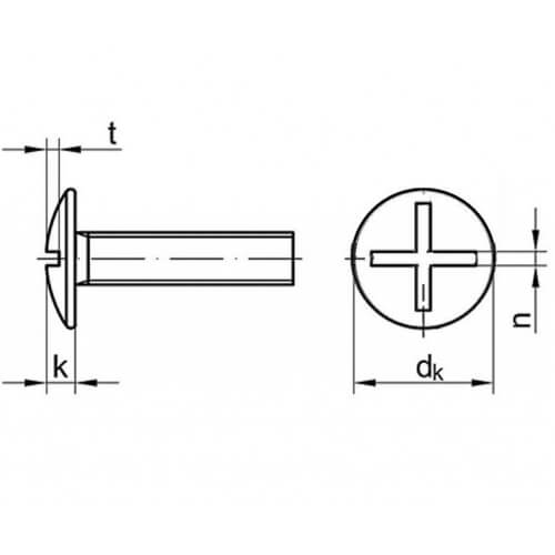 Drawing of Roofing Bolts - Perplex Solutions FZC